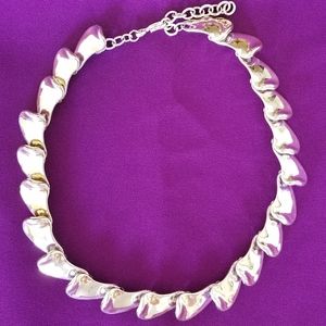 Monet silver fashion necklace. Monet stamped.